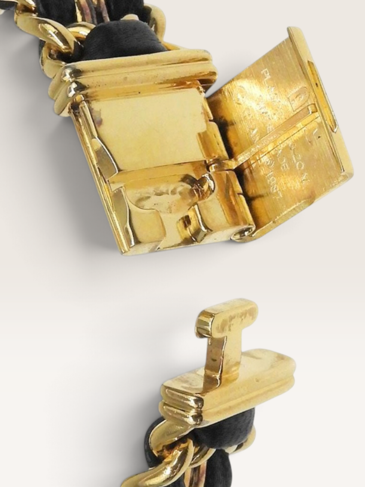 CHANEL Première S – Vintage Gold-Tone Chain Watch
