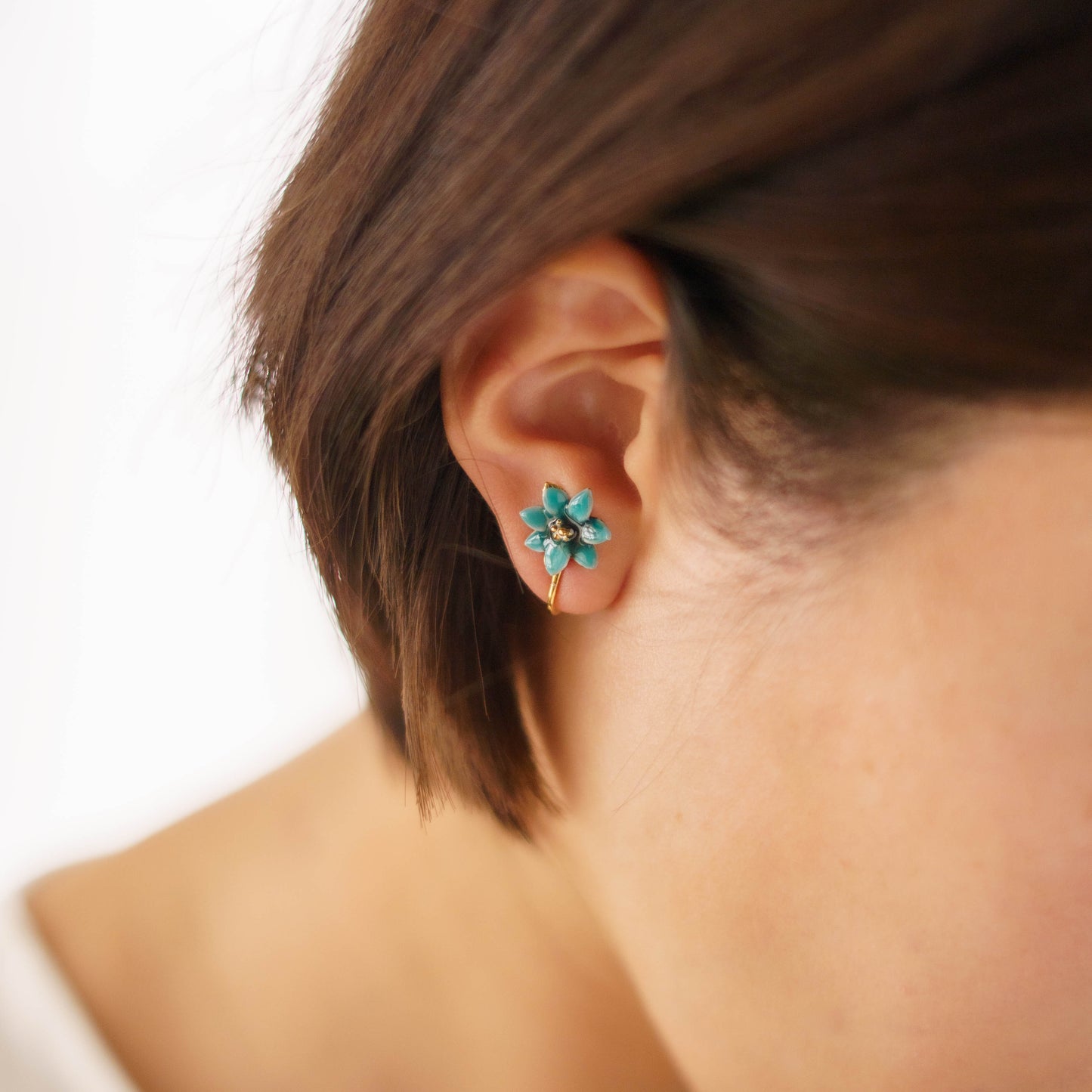 Vintage Enamel Earrings