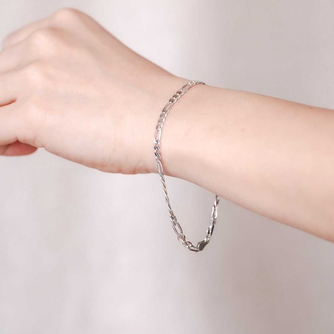Vintage Italian Sterling Silver Chain Bracelet