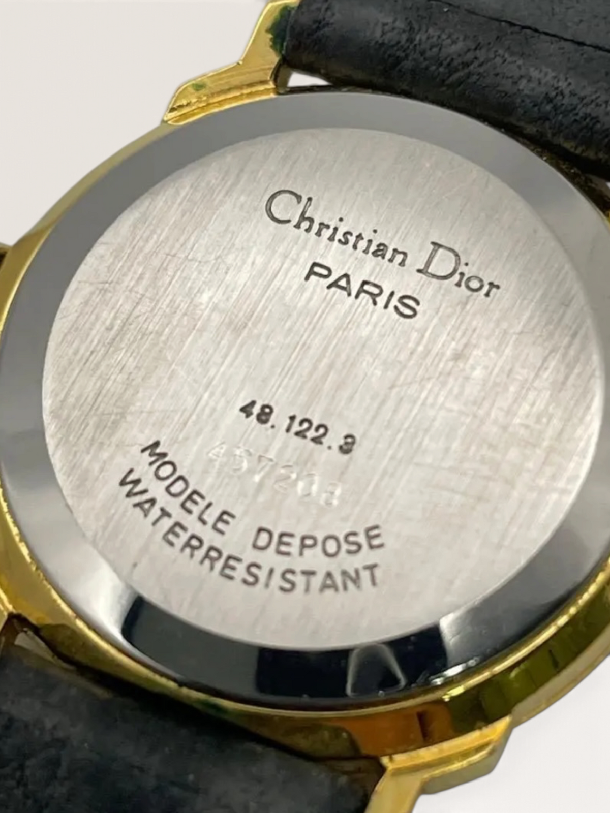 Vintage Christian Dior Gold-Tone Date Watch