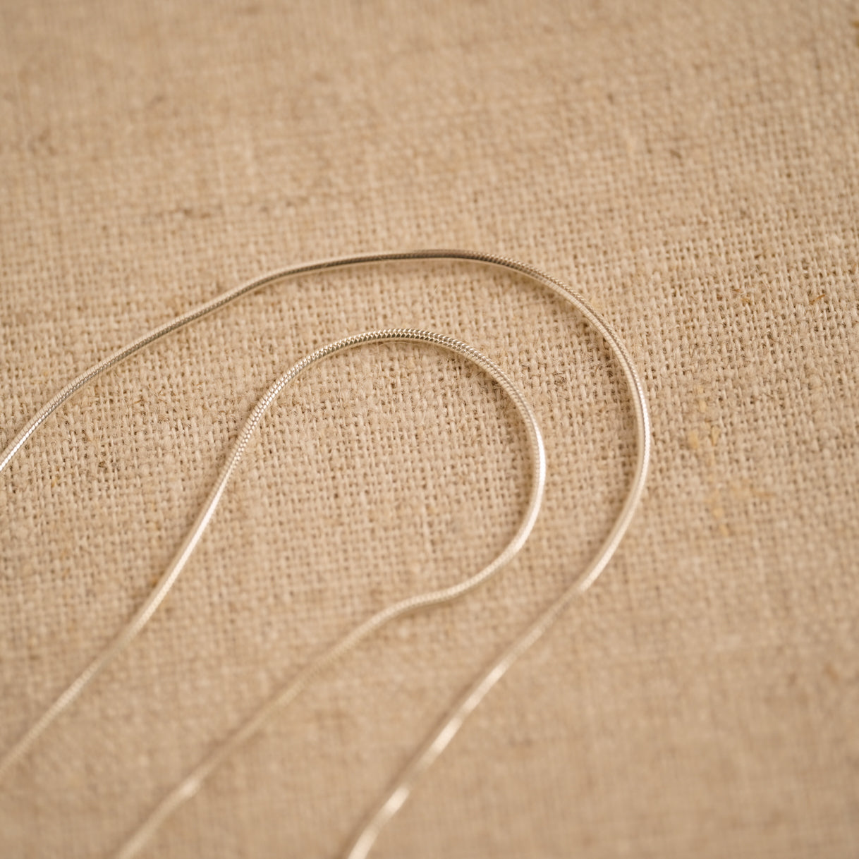 Vintage Sterling Silver Cord Chain Necklace