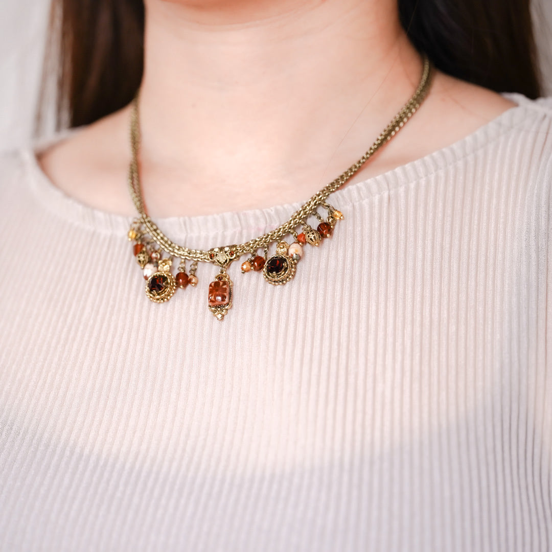 Valentine's Day Marche: Satellite romantic glass necklace