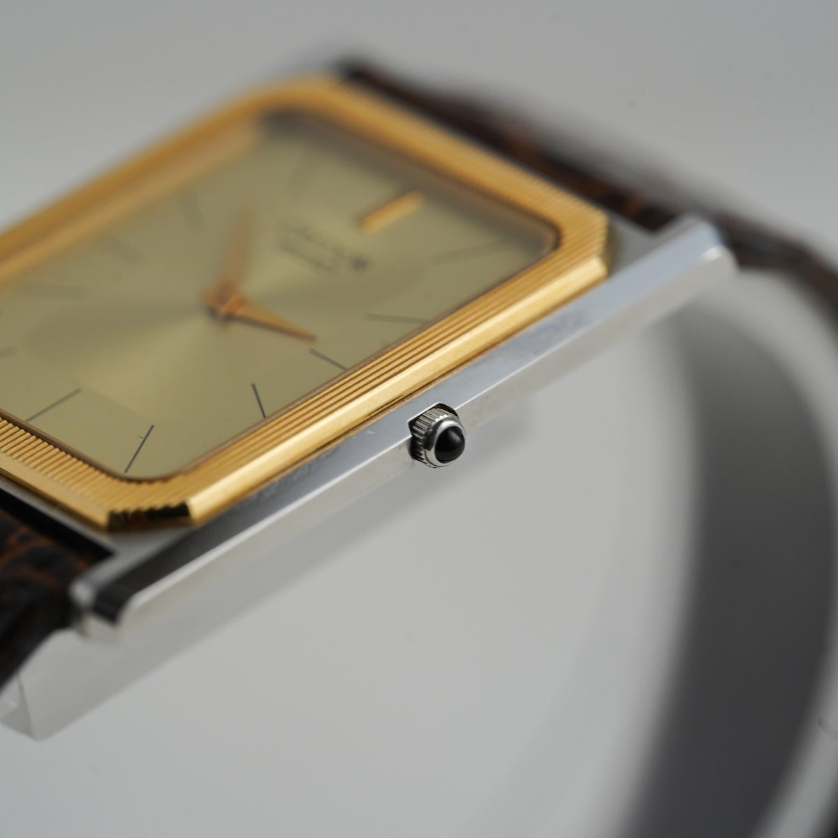SEIKO CREDOR Two-Tone Rectangular Watch
