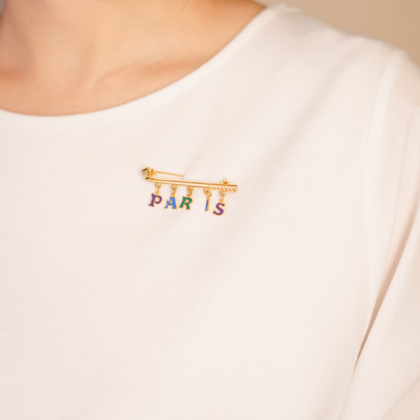 Vintage "Paris" Brooch