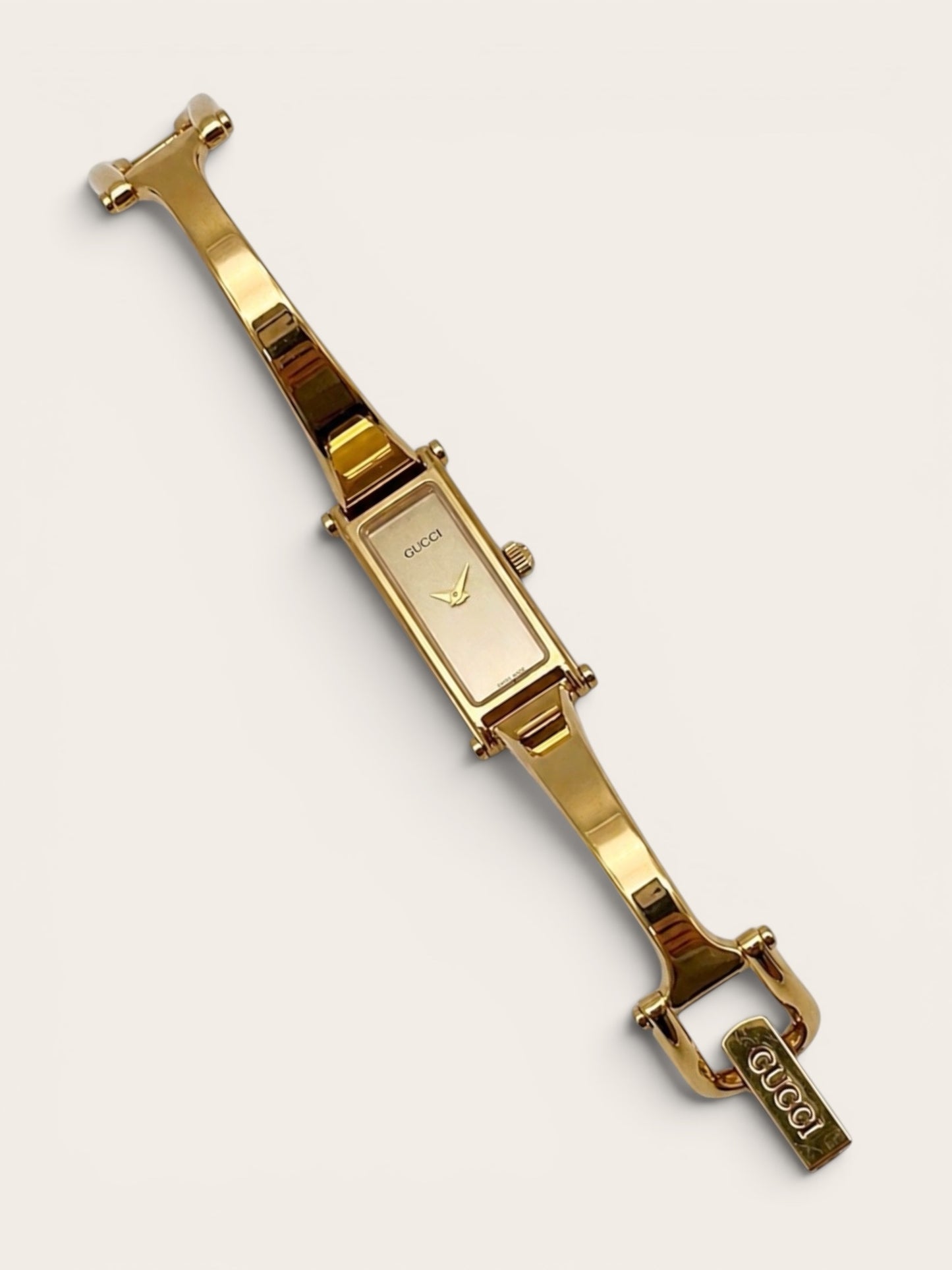 Vintage GUCCI 1500 Bangle Watch, Gold