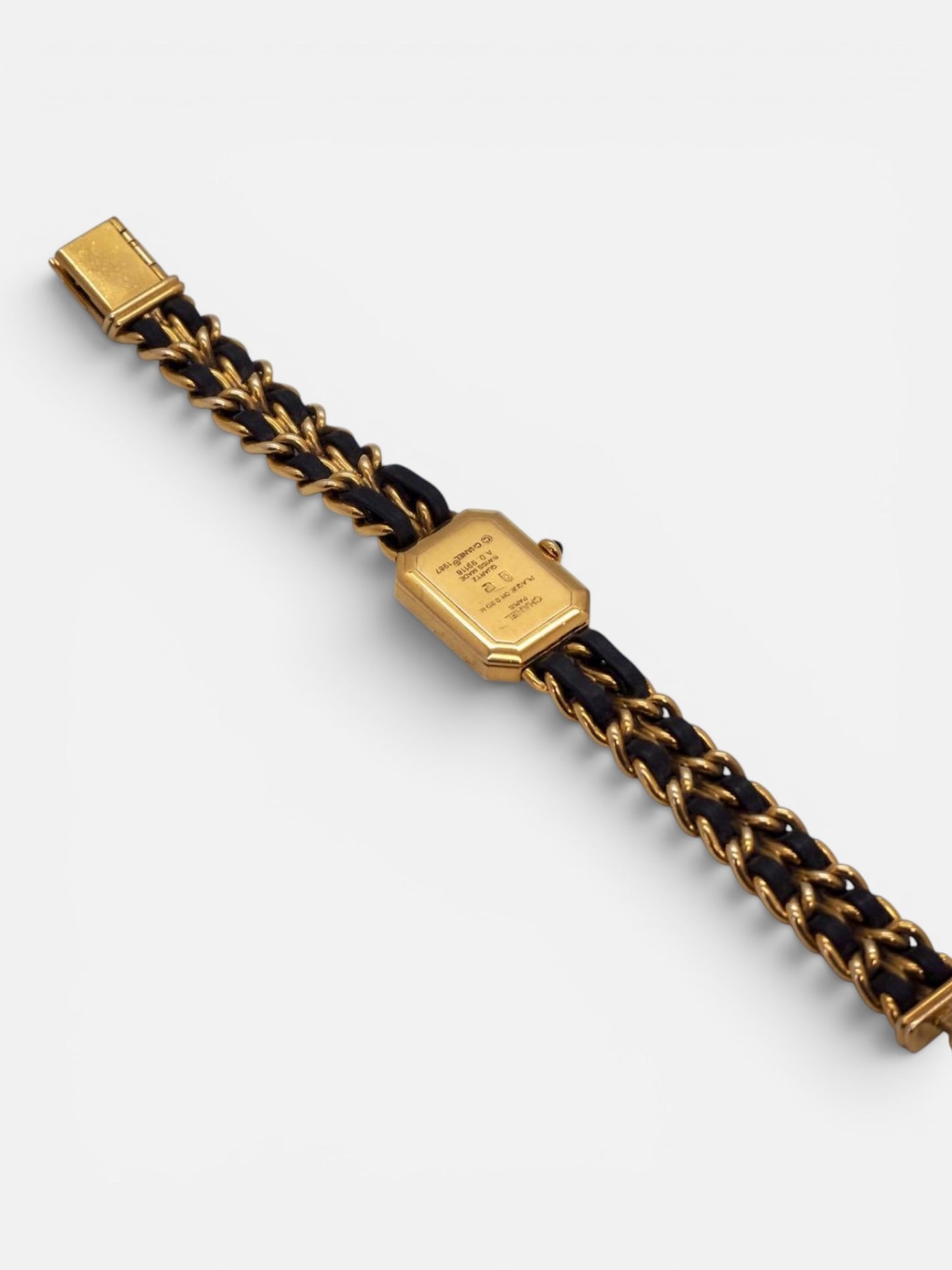 CHANEL Première Vintage Watch — Black Dial × Gold