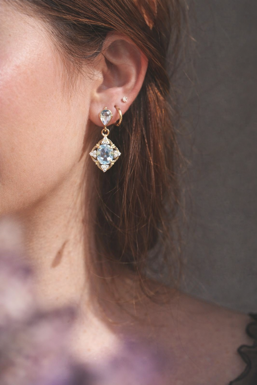 Montpensier-Collier Topaze Earrings