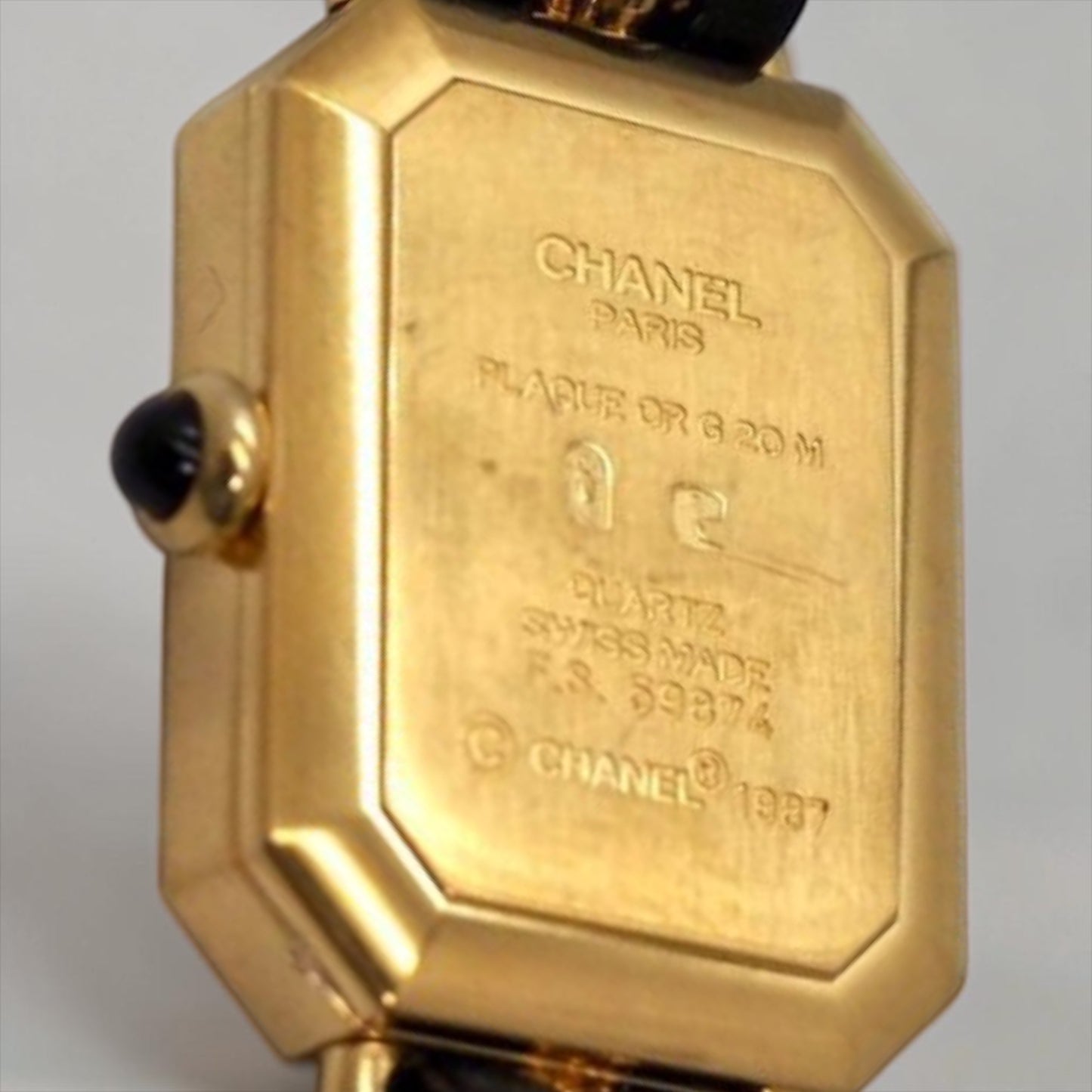 CHANEL Première Vintage Watch — Black Dial × Gold
