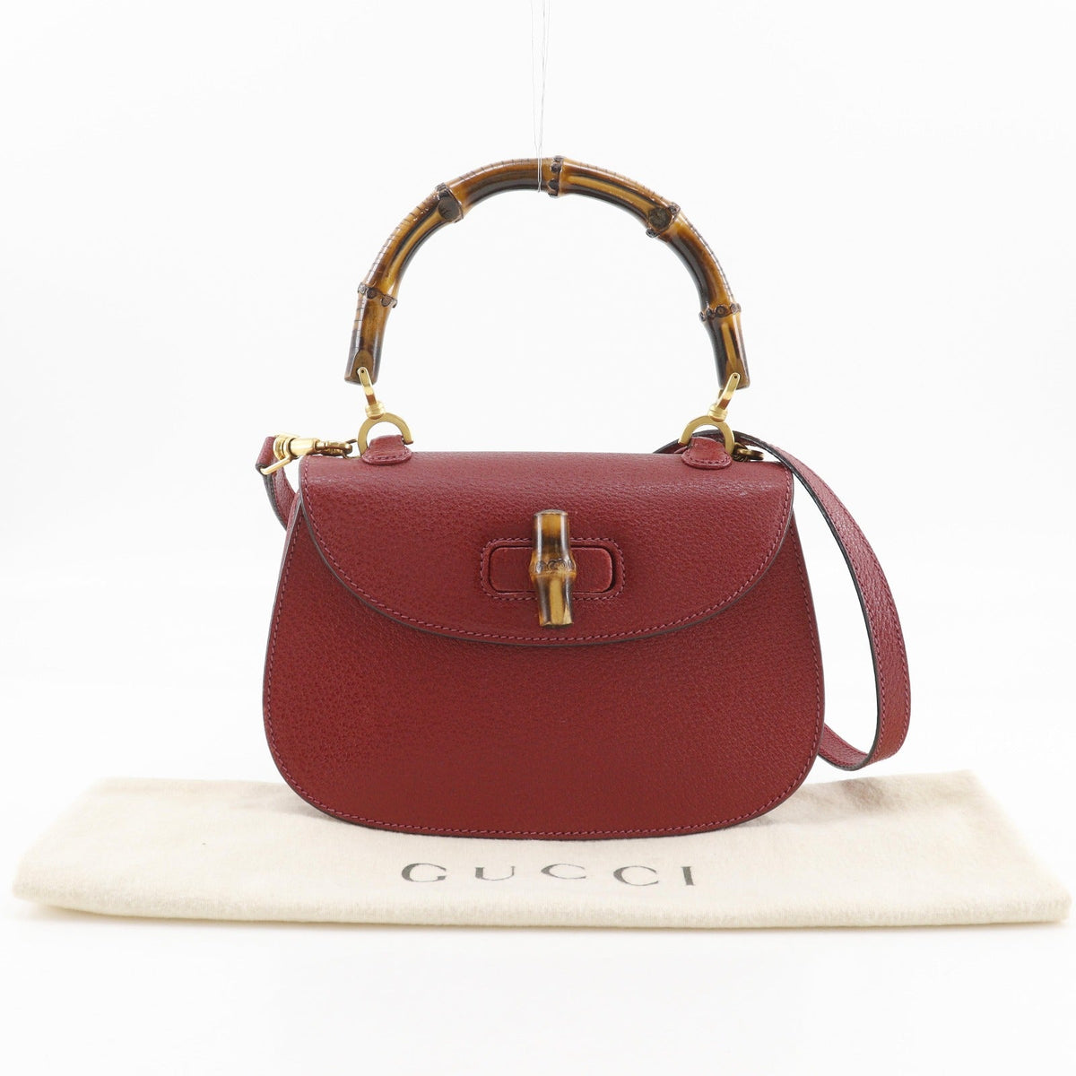 【GUCCI】グッチ バンブー 2WAYショルダー ハンドバッグ 000.2113.0188