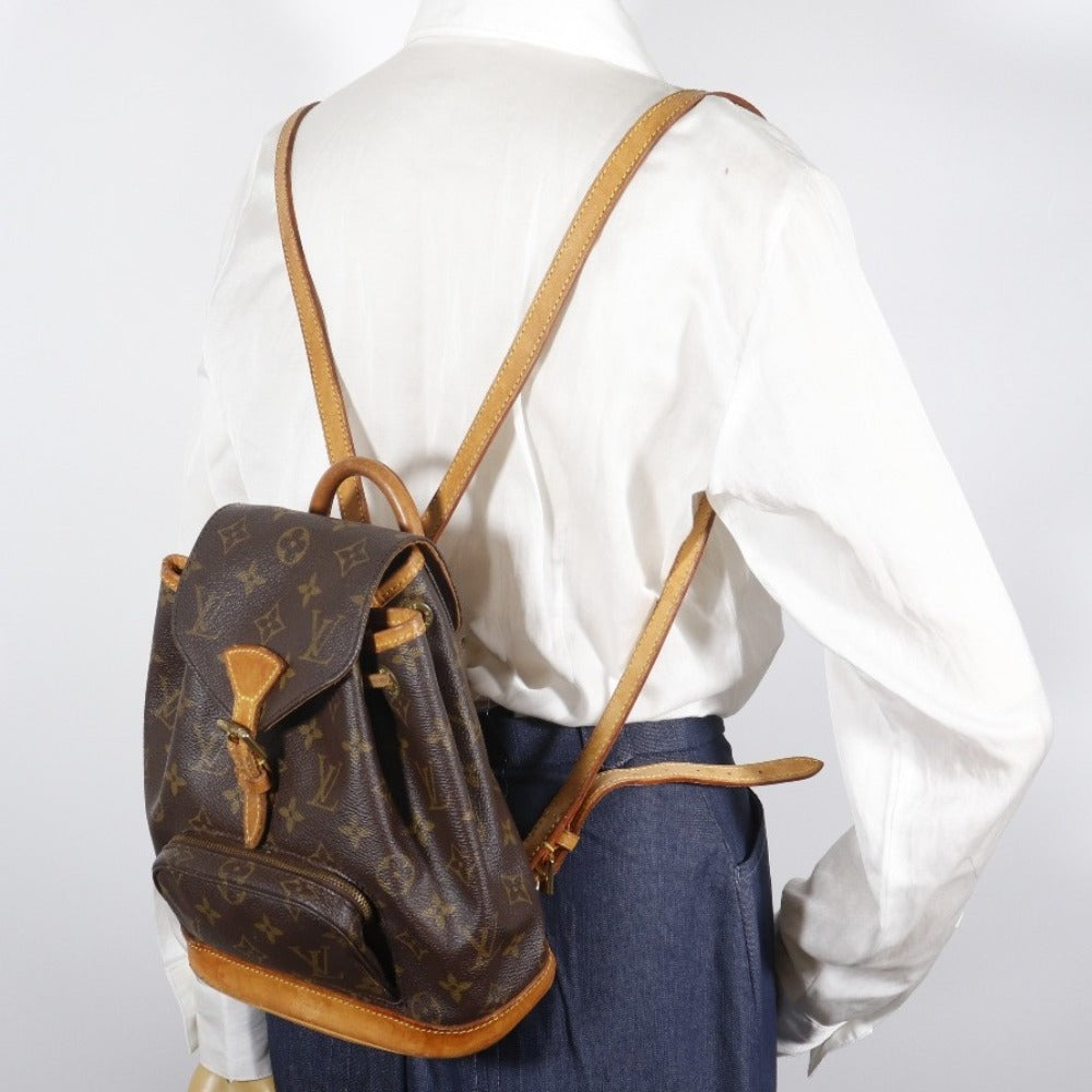 【LOUIS VUITTON】ルイ・ヴィトン ミニモンスリ リュック・デイパック M51137