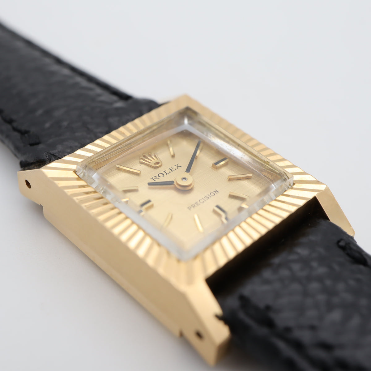 ROLEX Precision 18K Yellow Gold Square Watch Ref. 2157 — 1971