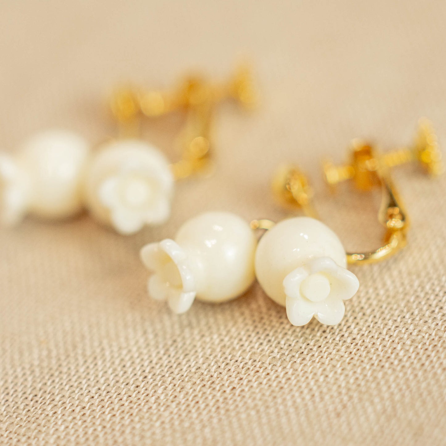 Lily of the Valley Floral Earrings