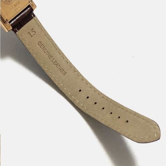 FENDI Vintage Watch "Orologi" (12P Diamond, Pink Gold)
