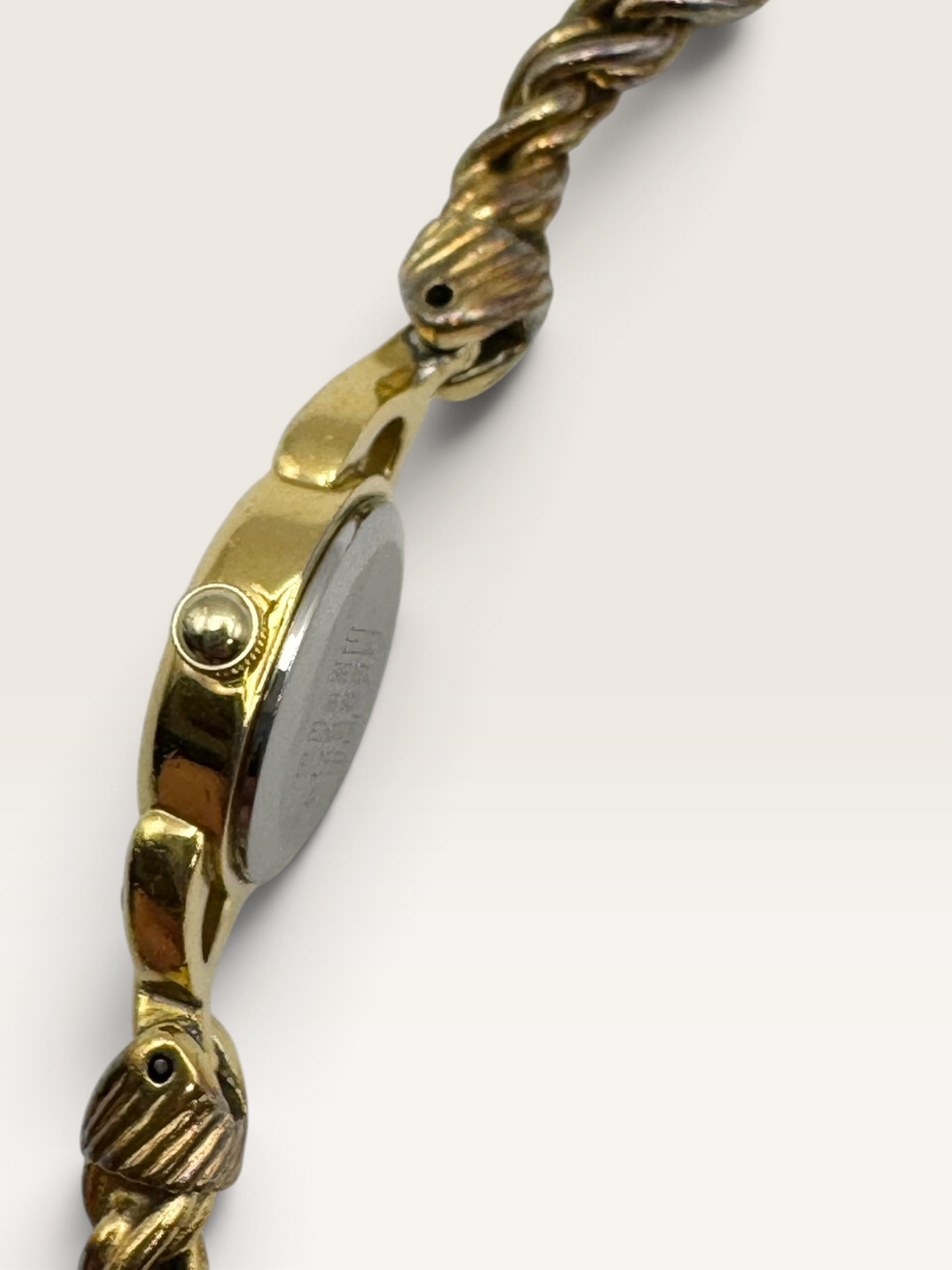 SEIKO Vintage Jewelry Bracelet Watch with Pink Stone Accents