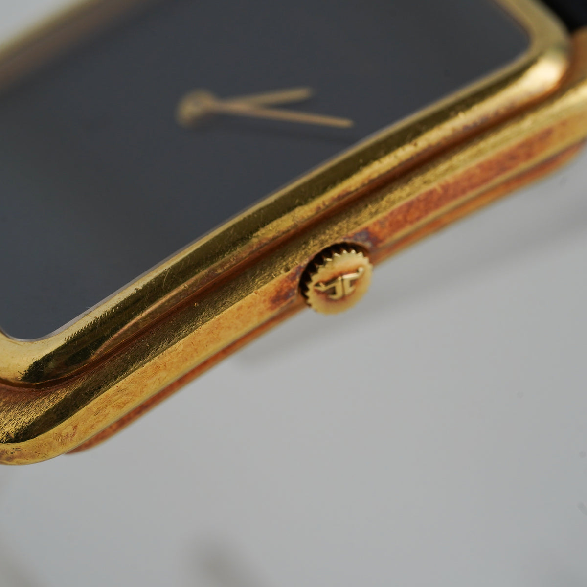 Vintage JAEGER-LECOULTRE Rectangular Onyx Dial Ref.9125.21