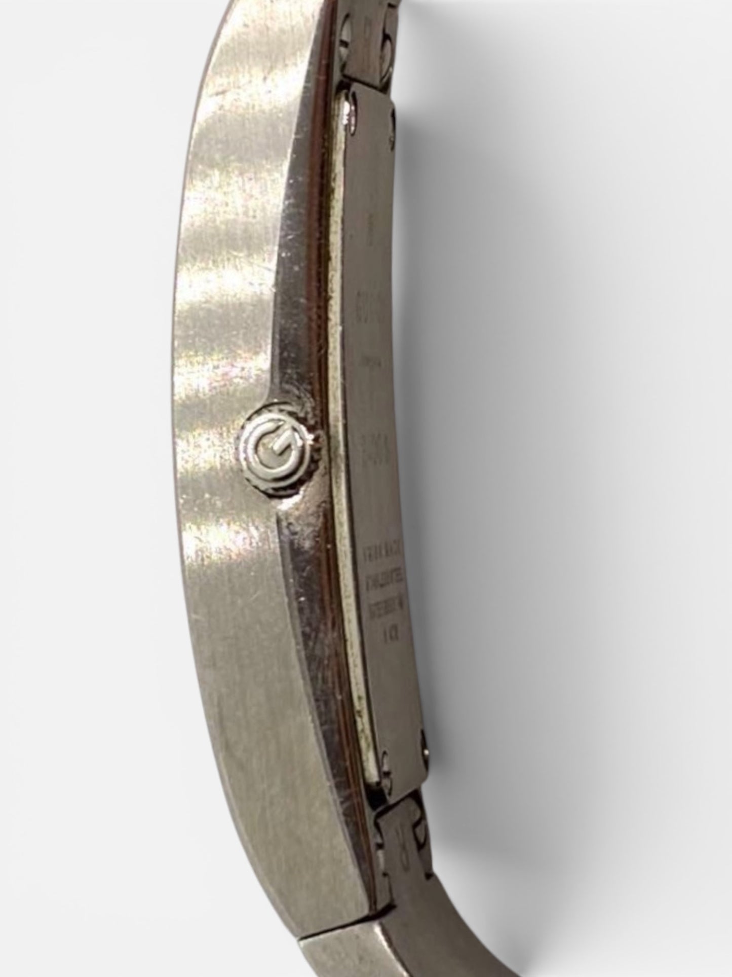 Vintage Gucci Silver Bangle Watch