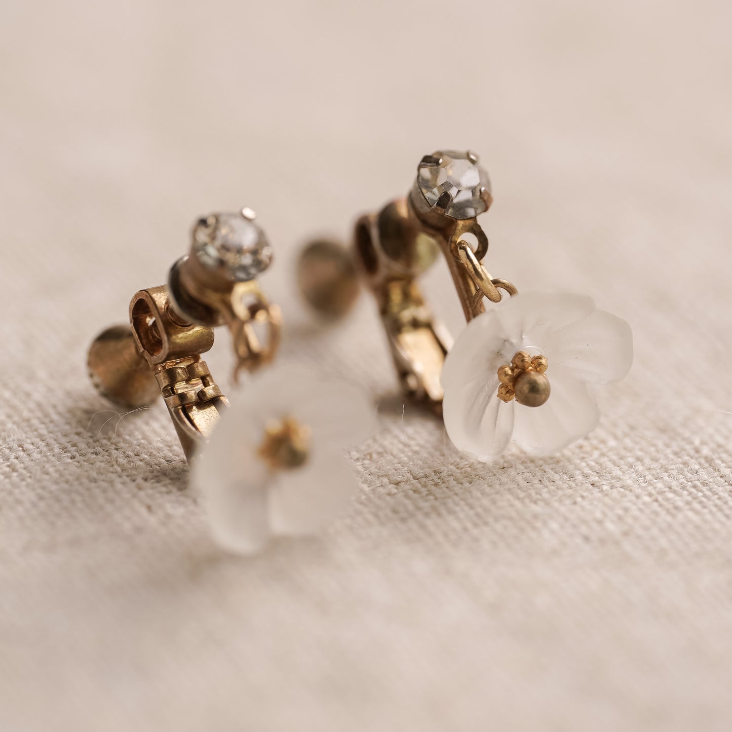 Vintage Floral Motif Earrings