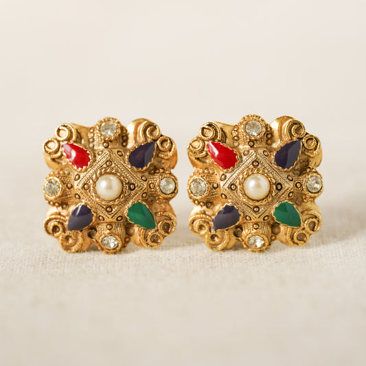 Vintage Multi-tone Earrings