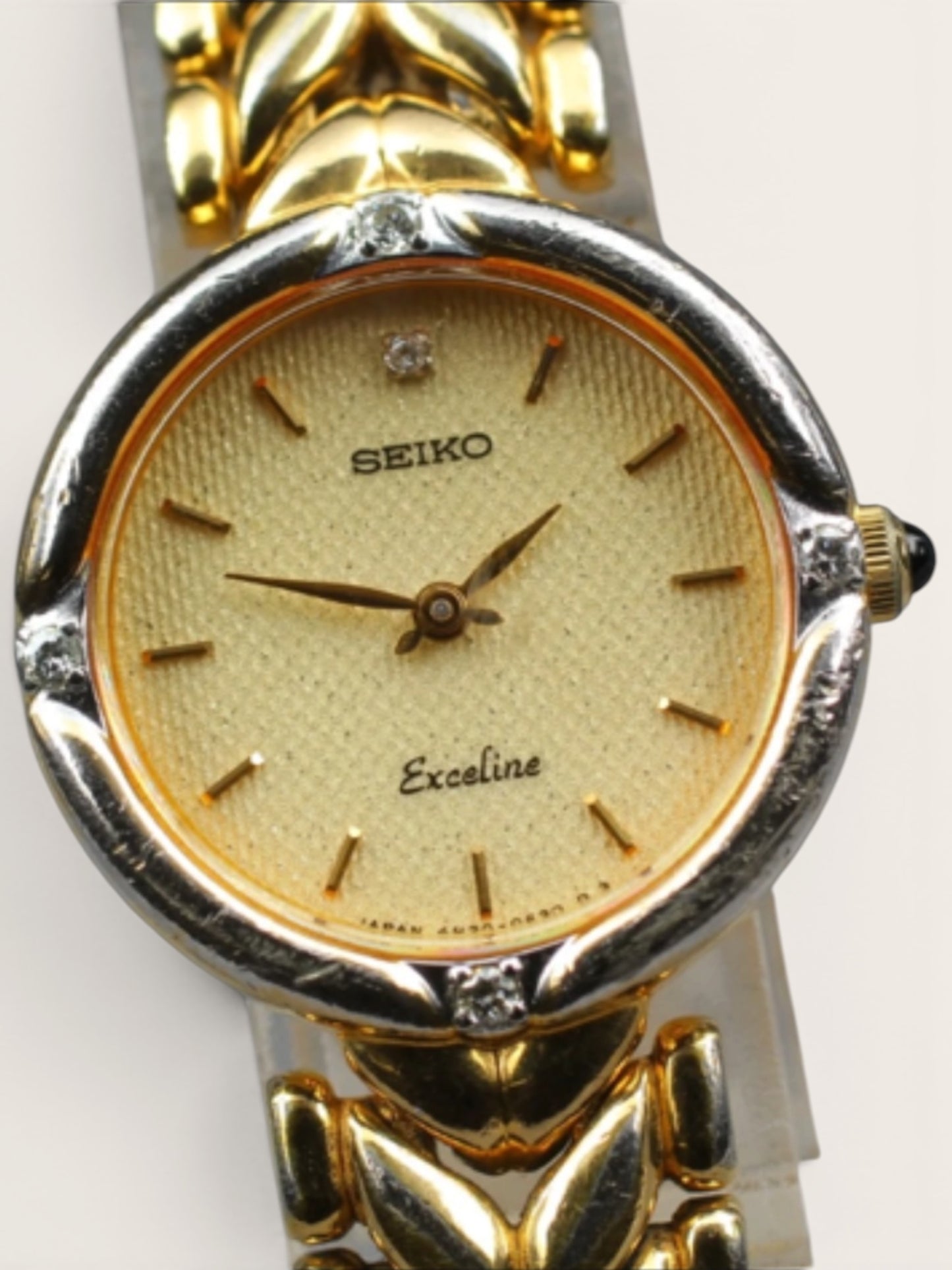 Vintage Seiko Exceline Diamond Marker Gold Ladies’ Watch