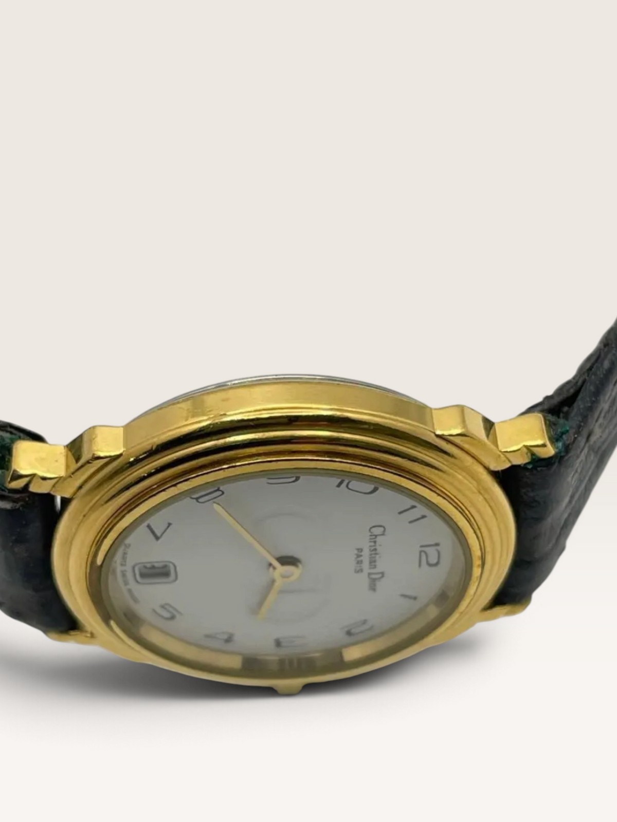 Vintage Christian Dior Gold-Tone Date Watch