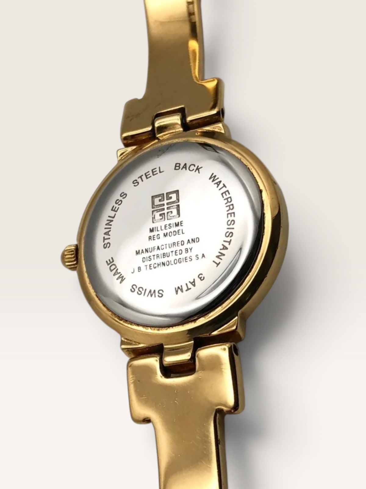 Vintage GIVENCHY Gold-Tone Bangle Watch