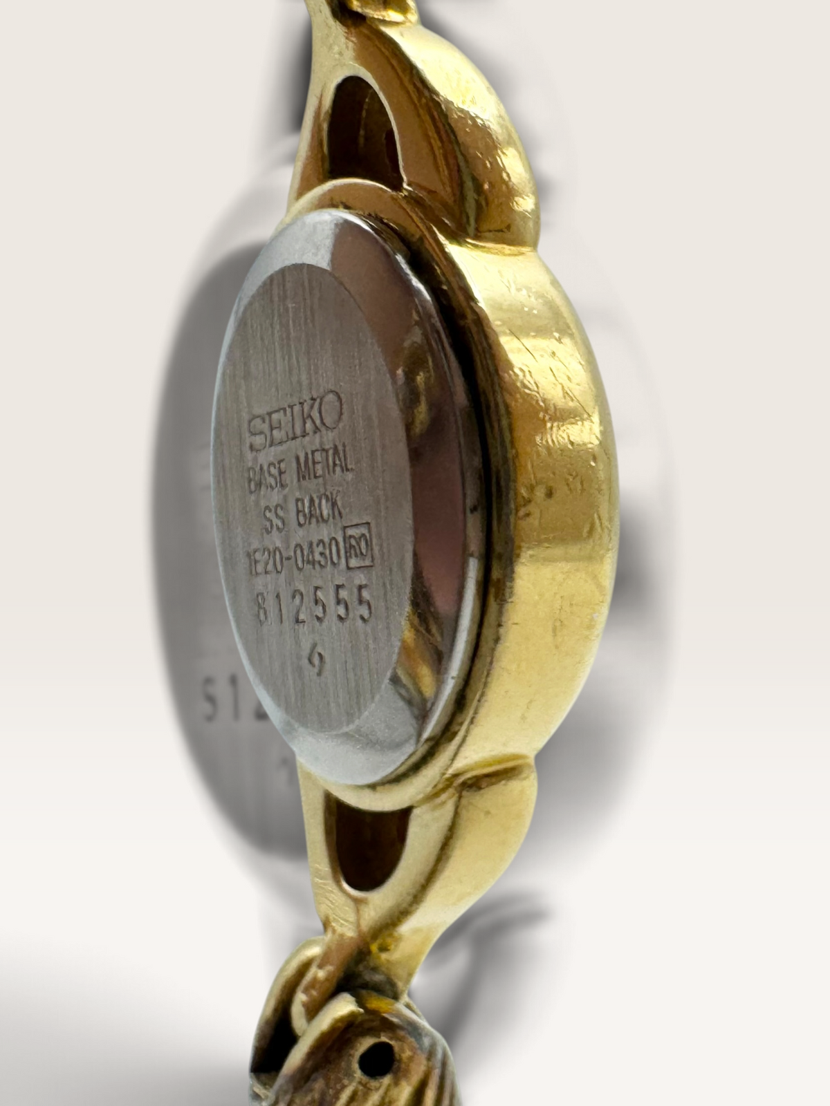 SEIKO Vintage Jewelry Bracelet Watch with Pink Stone Accents