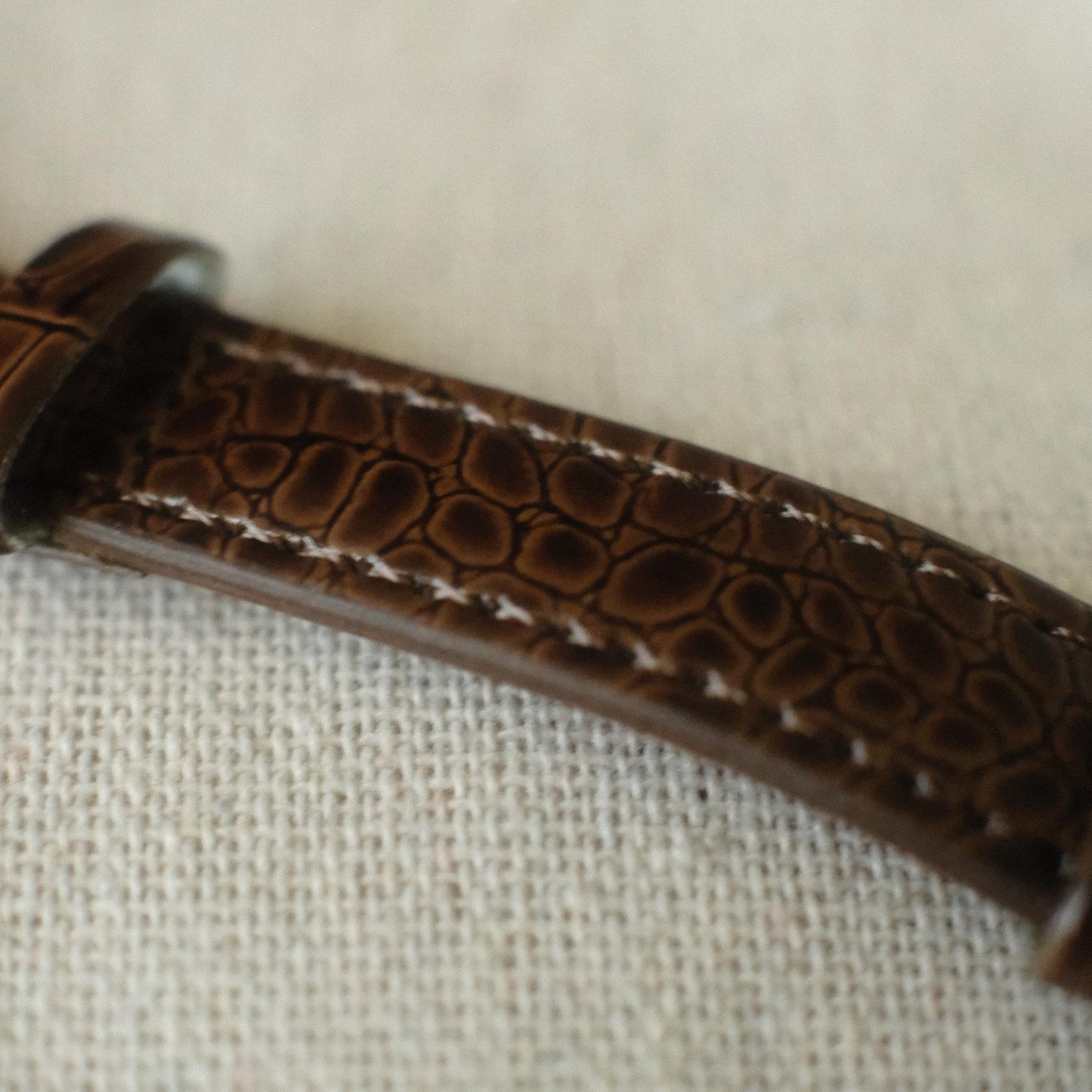 Murano Millefiori Watch With Leather Band - Brown