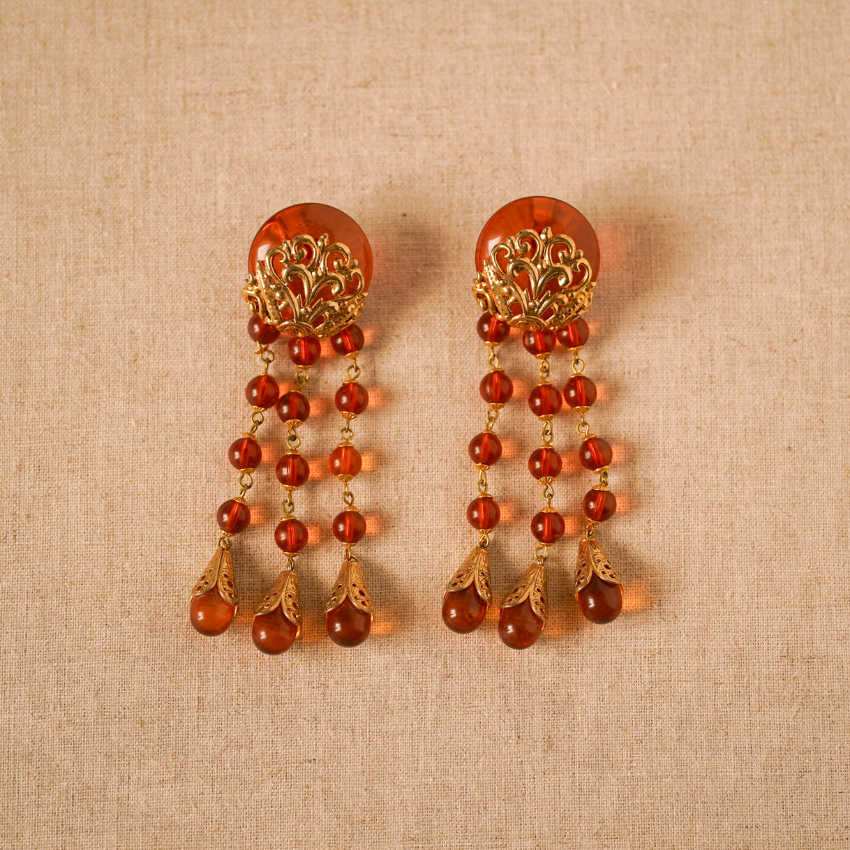 Vintage Art Nouveau Design Earrings