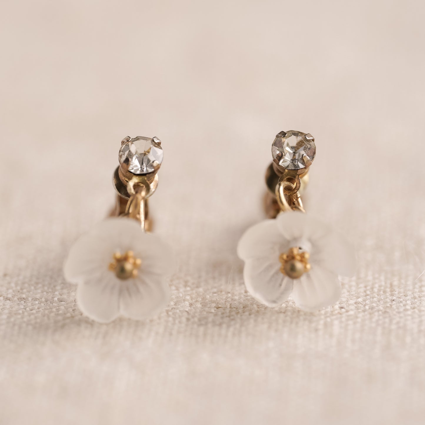 Vintage Floral Motif Earrings