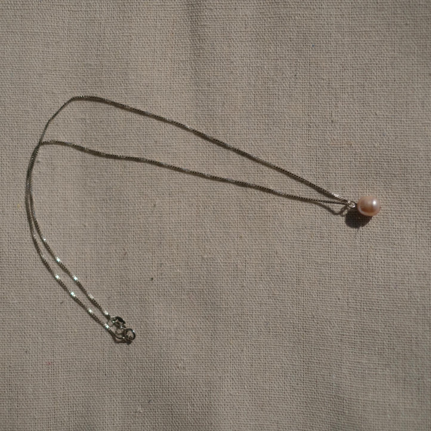 The "Obelia" Collection: "Rose" Baroque Pearl Pendant Necklace