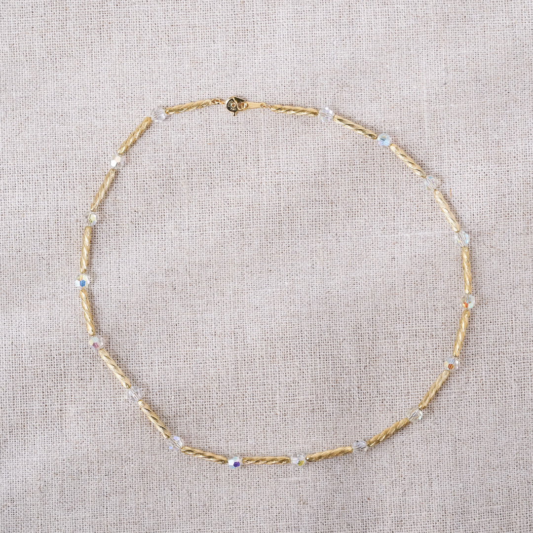 Vintage Avon Twisted Gold Necklace