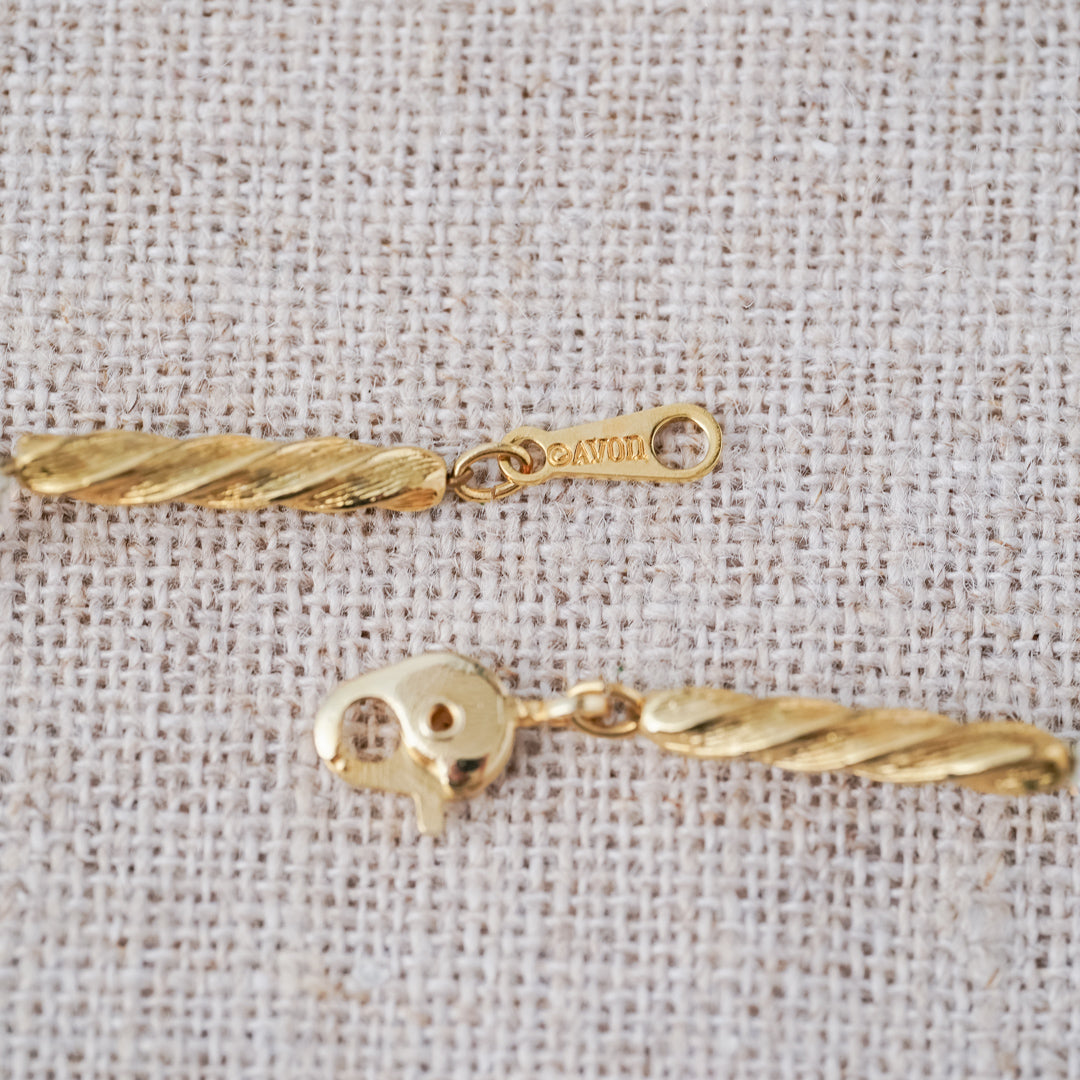 Vintage Avon Twisted Gold Necklace