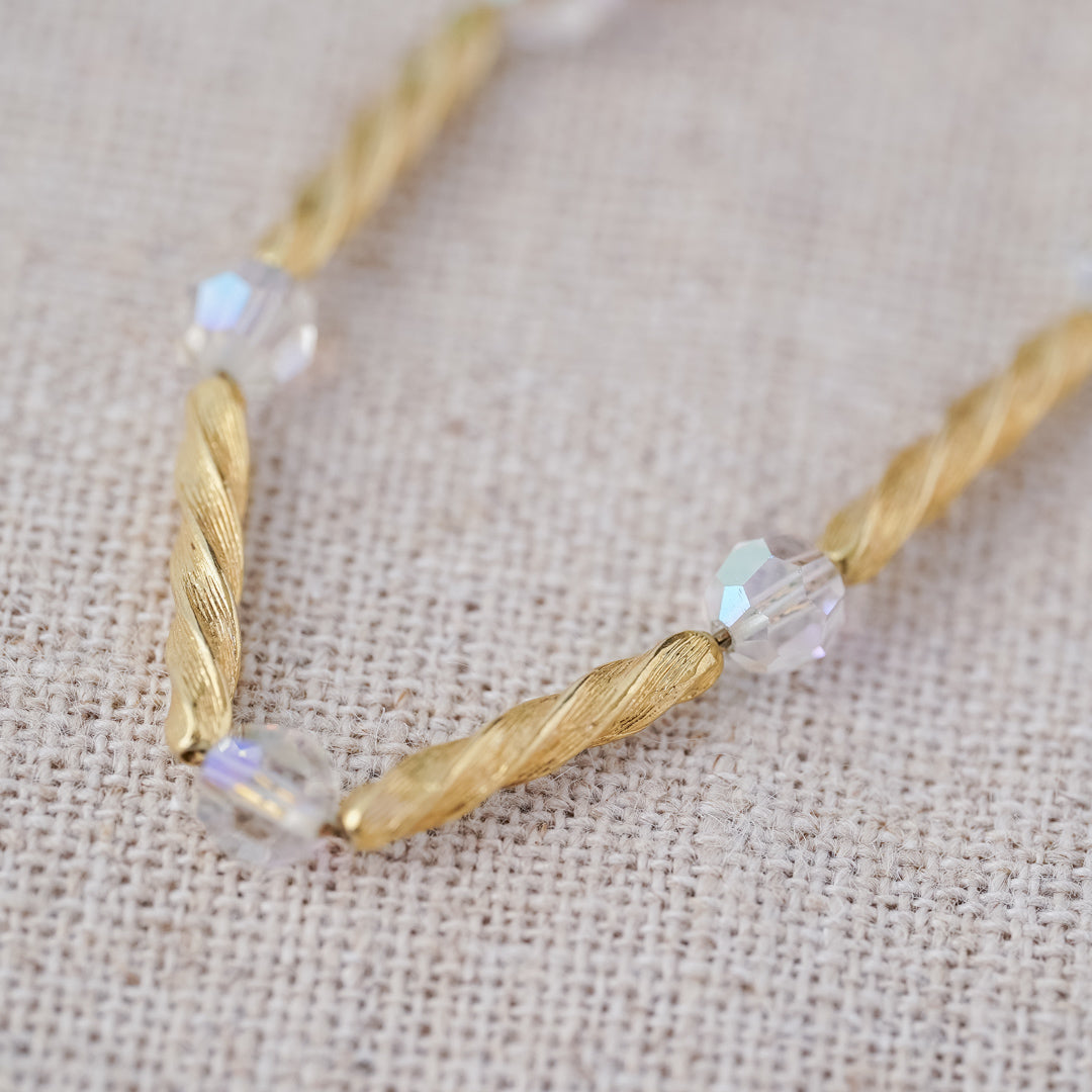 Vintage Avon Twisted Gold Necklace