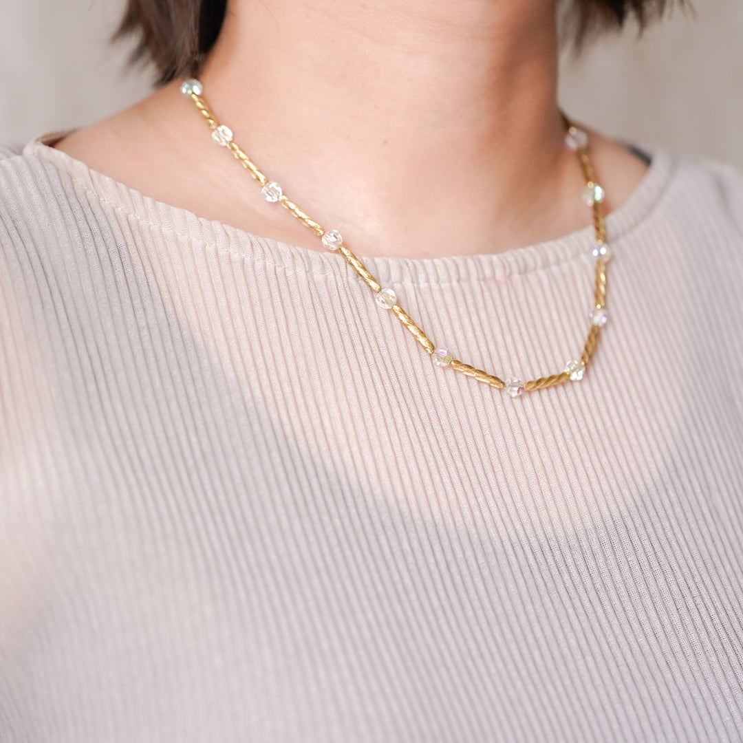 Vintage Avon Twisted Gold Necklace