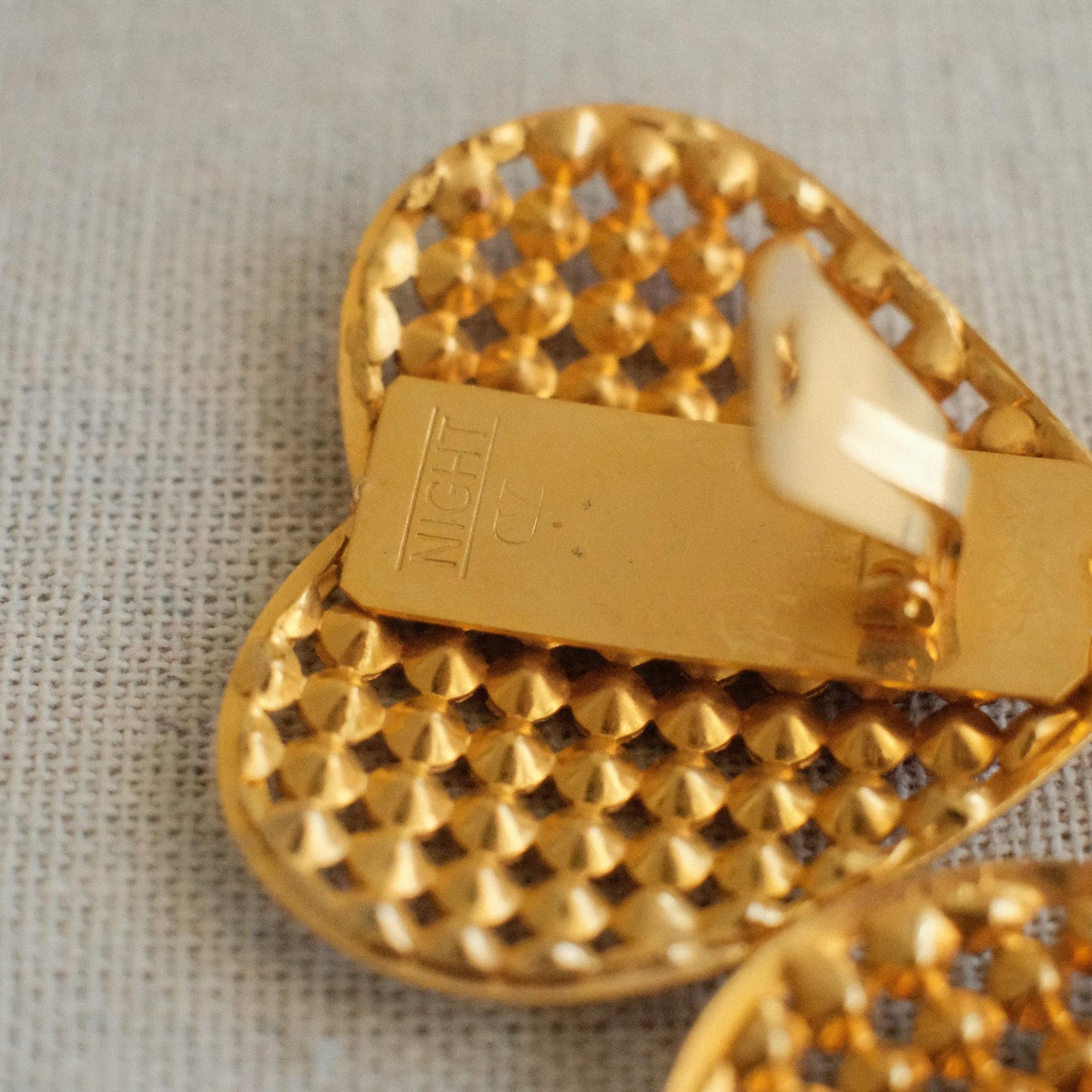 Vintage Valentino Heart Motif Earrings