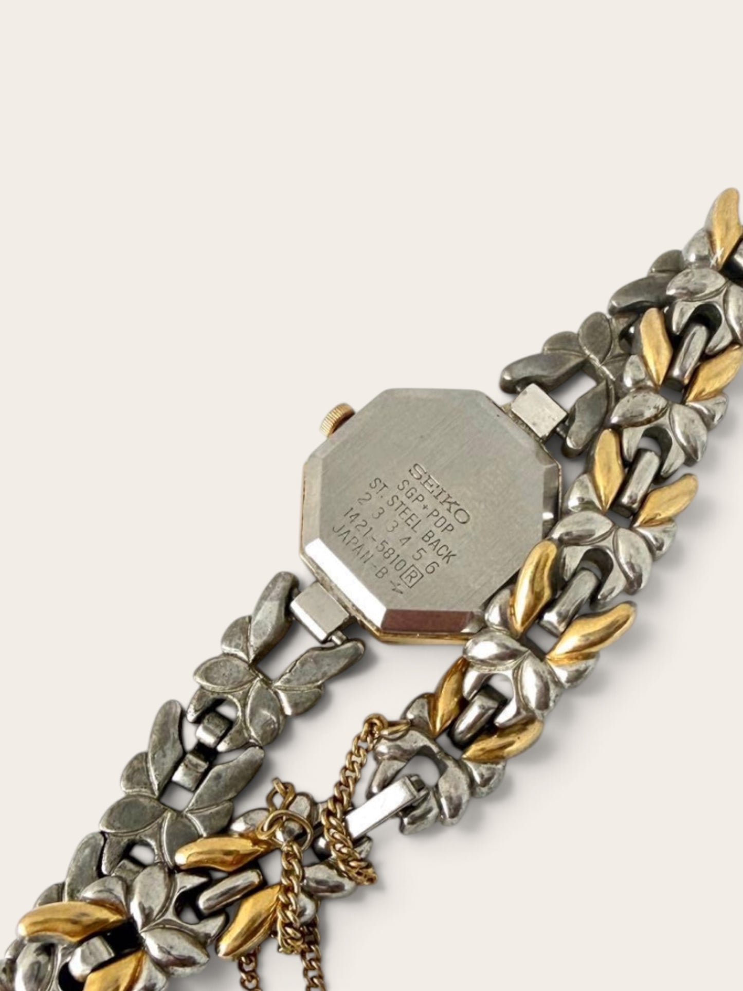 SEIKO Two-Tone Octagonal Bracelet Watch