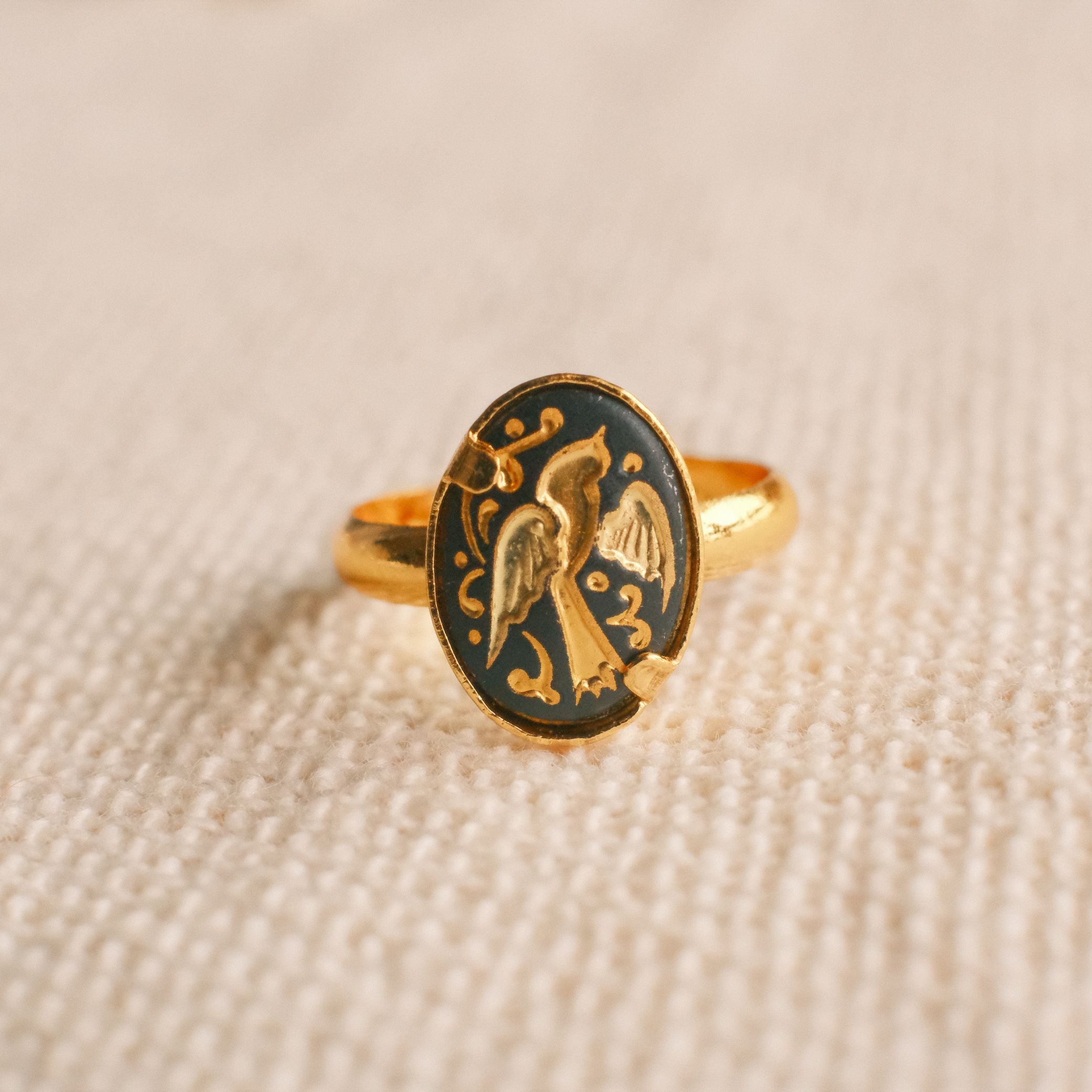flemington vintageピンキーリング 5号 調整可 ダマスクス Rings – flemington vintage
