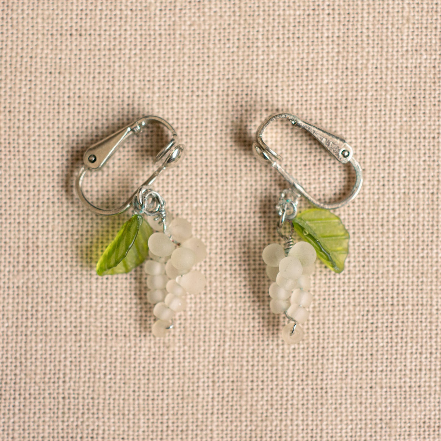 Vintage Grape Motif Earrings