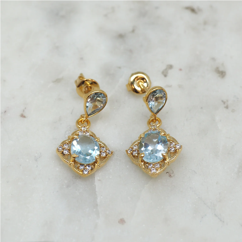 Montpensier-Collier Topaze Earrings