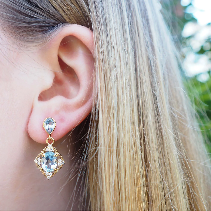 Montpensier-Collier Topaze Earrings