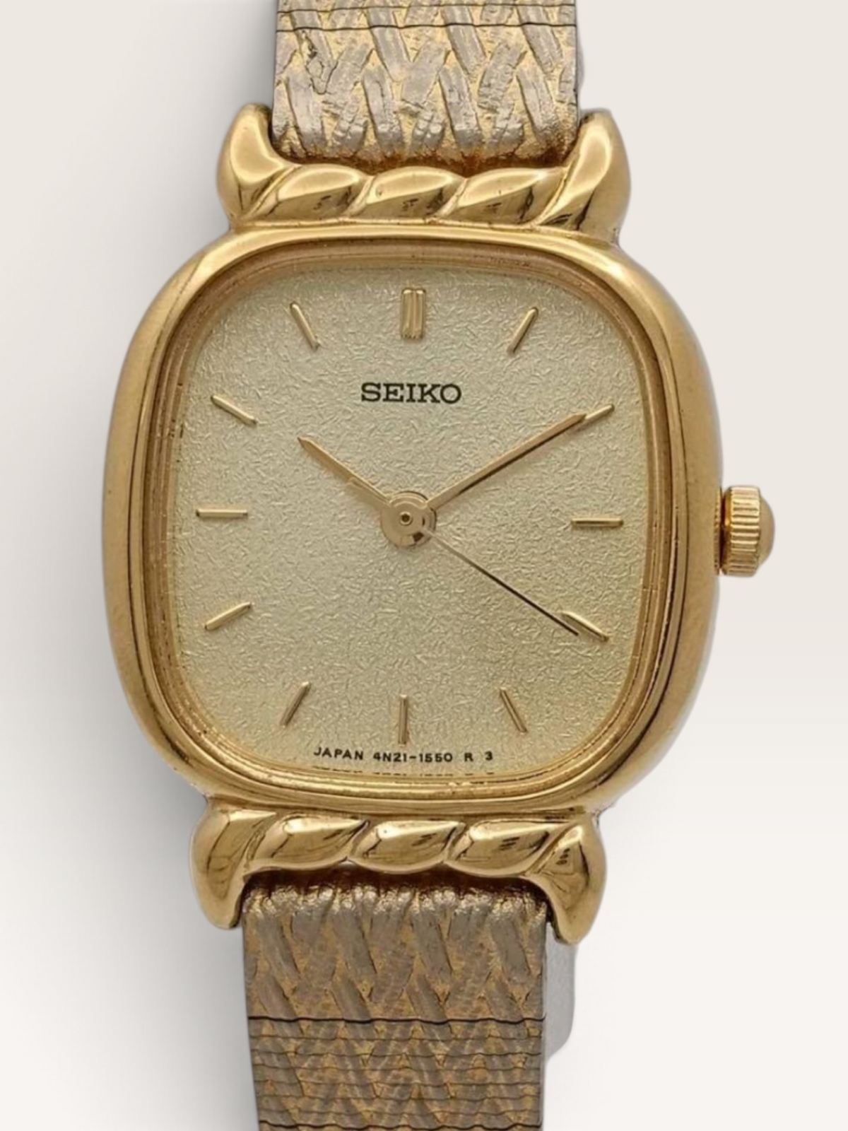 SEIKO Gold Square Vintage Watch
