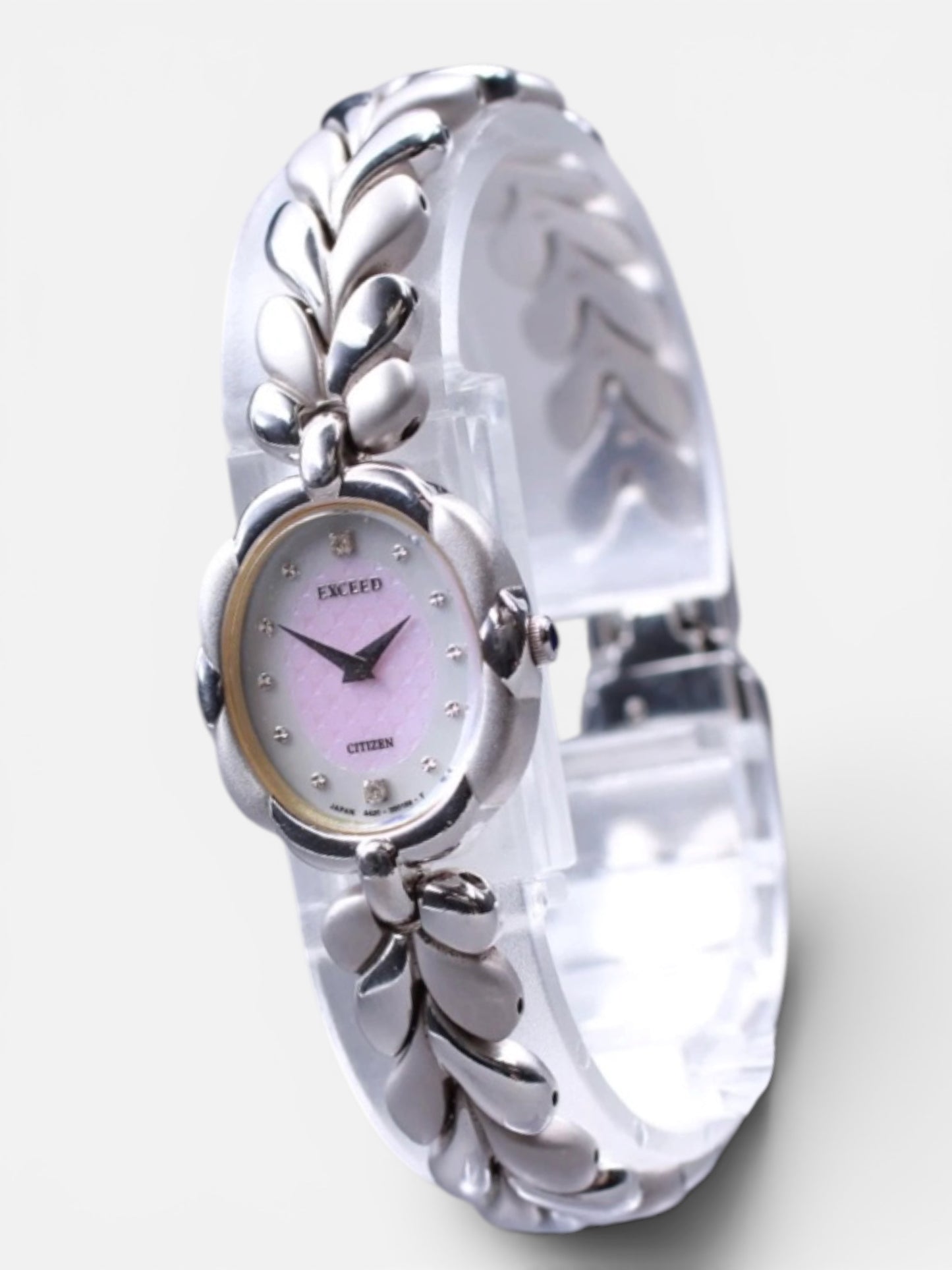 Vintage Citizen Exceed Sterling Silver Bracelet Watch, 1990