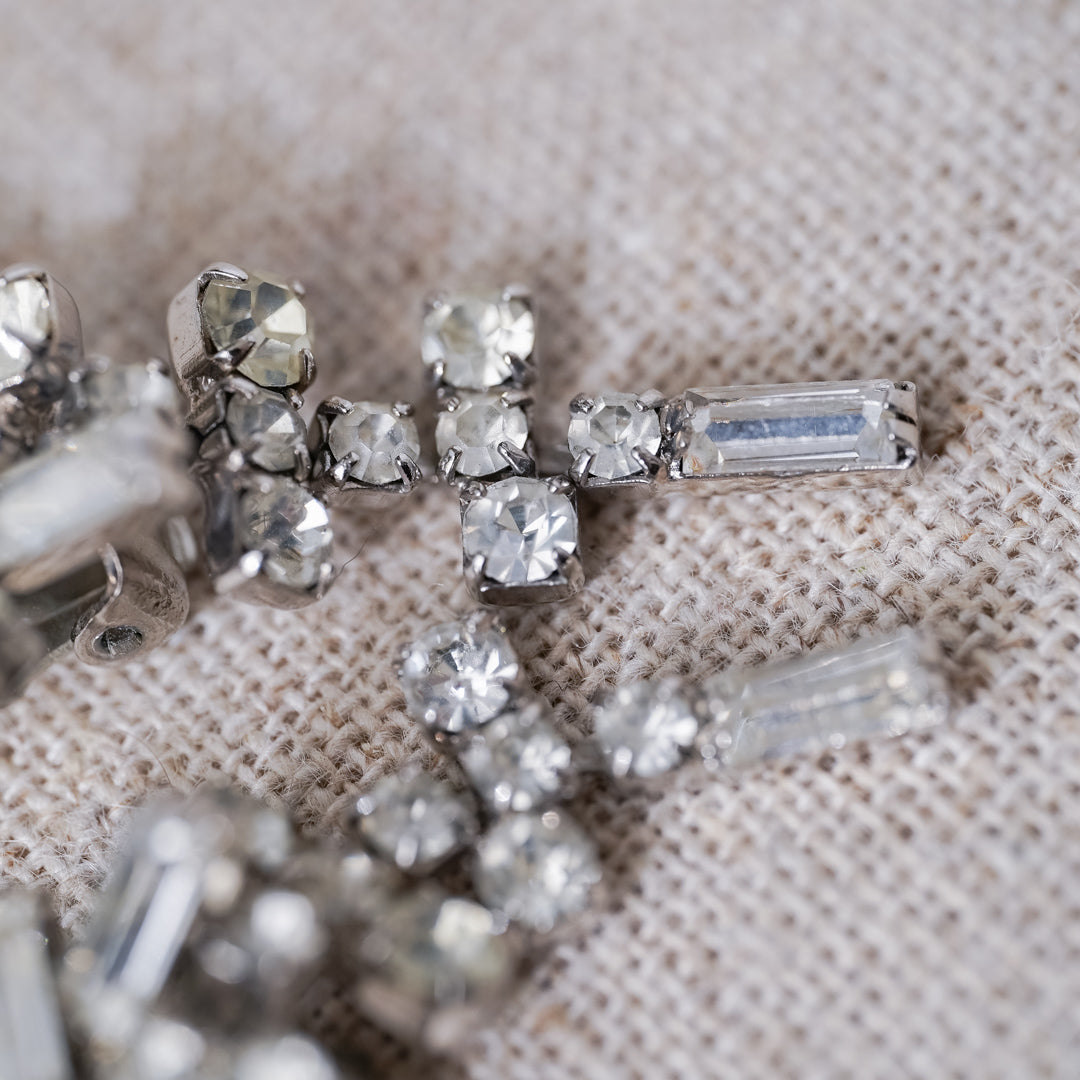 Vintage Crystal Cascade Earrings