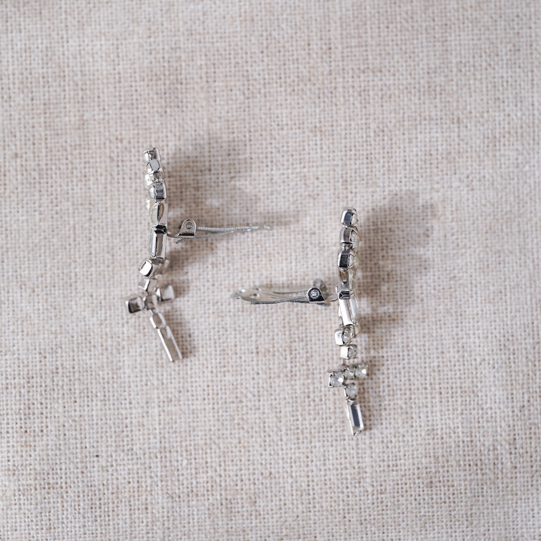 Vintage Crystal Cascade Earrings