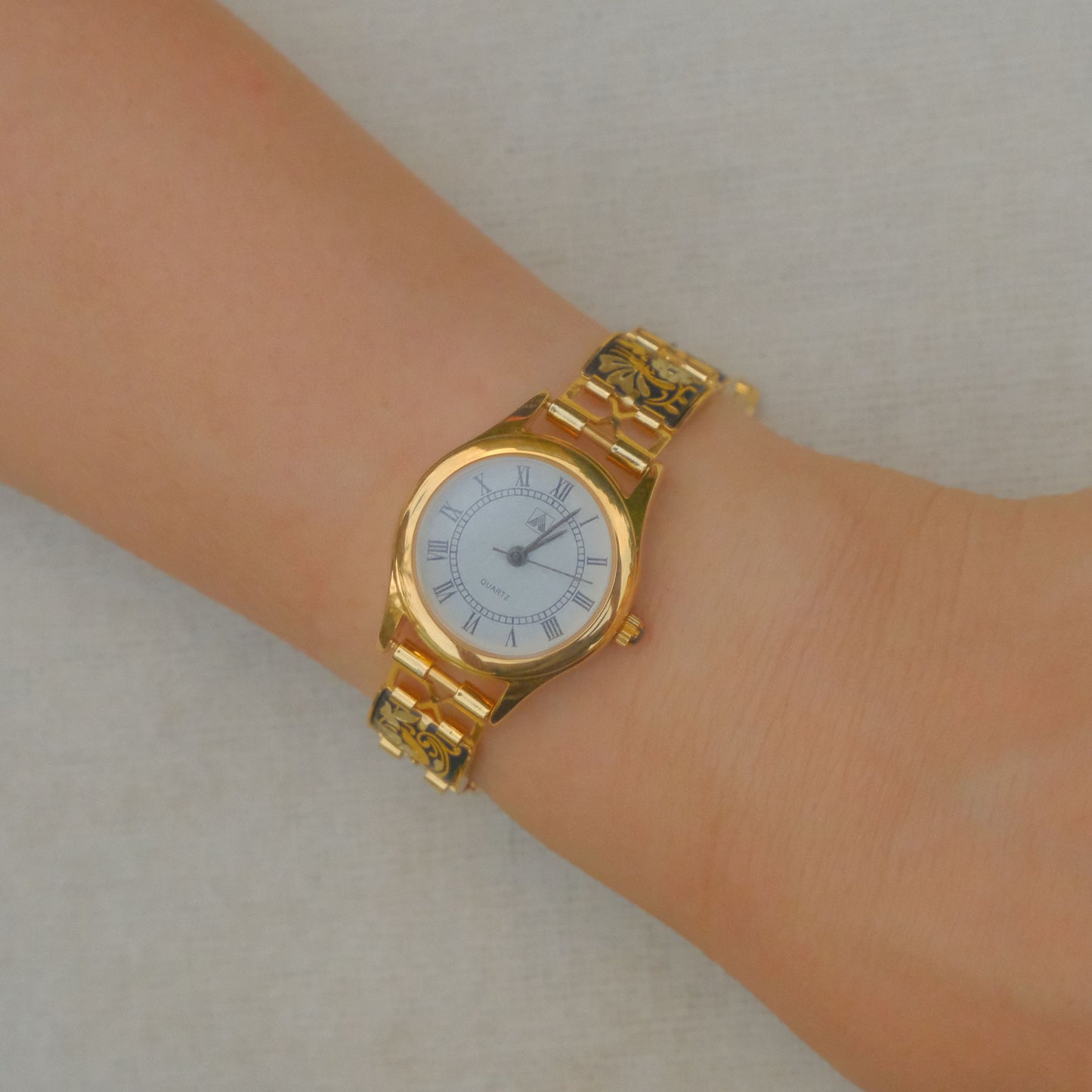 Damascene Watch Circular Face
