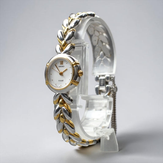 Seiko TISSÉ Laurel-Motif Two-Tone Bracelet Watch