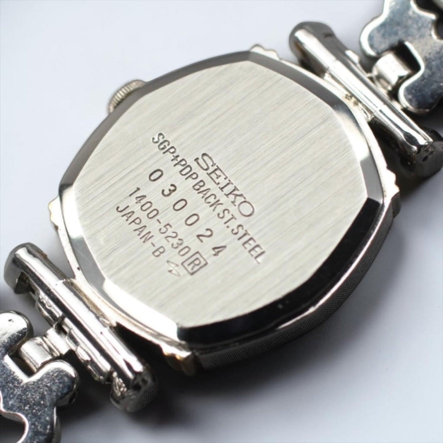 Seiko Socie Octagonal-Case Watch with New Bambi Silver Bracelet