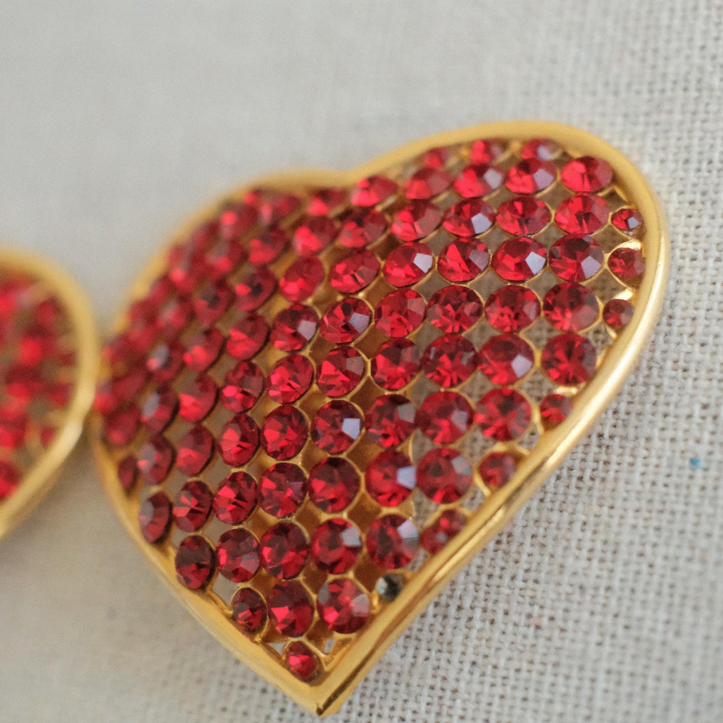 Vintage Valentino Heart Motif Earrings