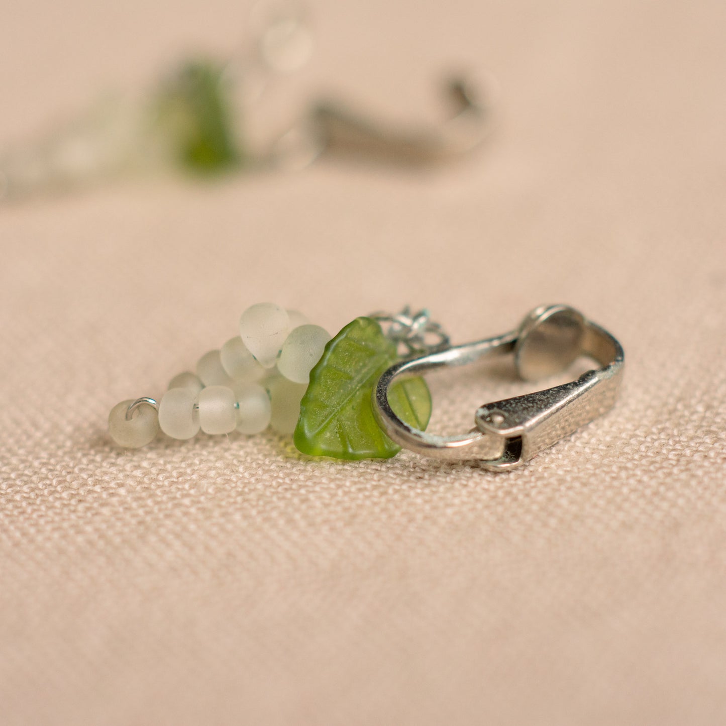 Vintage Grape Motif Earrings