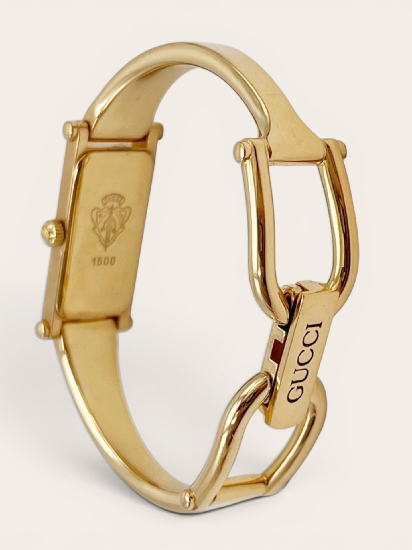 Vintage GUCCI 1500 Bangle Watch, Gold